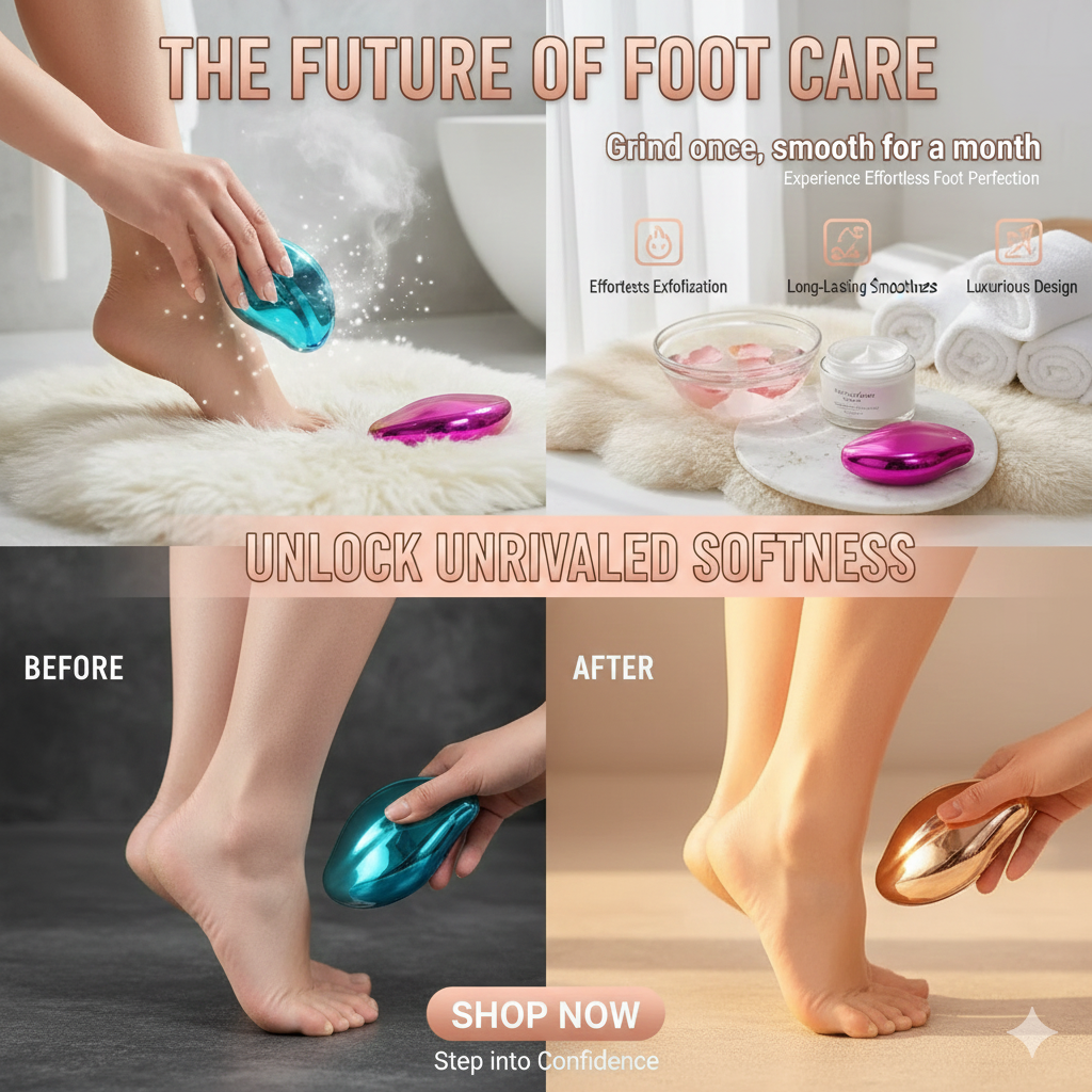 Crystal-Smooth Feet: Nano-Glass Callus Remover & Exfoliating File