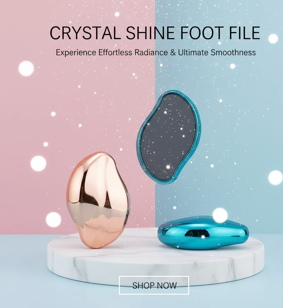 Crystal-Smooth Feet: Nano-Glass Callus Remover & Exfoliating File
