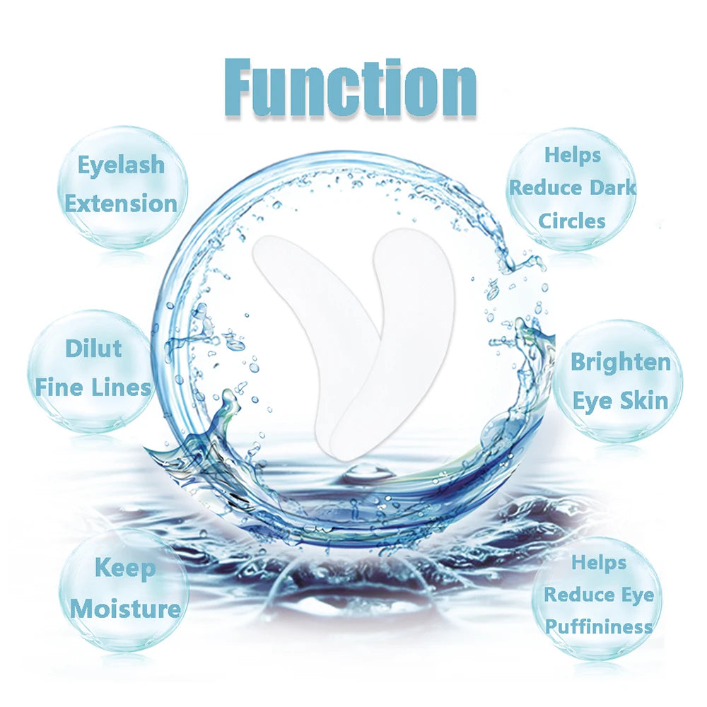 50Pairs/Lots Eye Patches Eyelash Extension under Eye Pads Makeup Eyelash Patches Tip Stickers Pads for Eyelash Extension Makeup