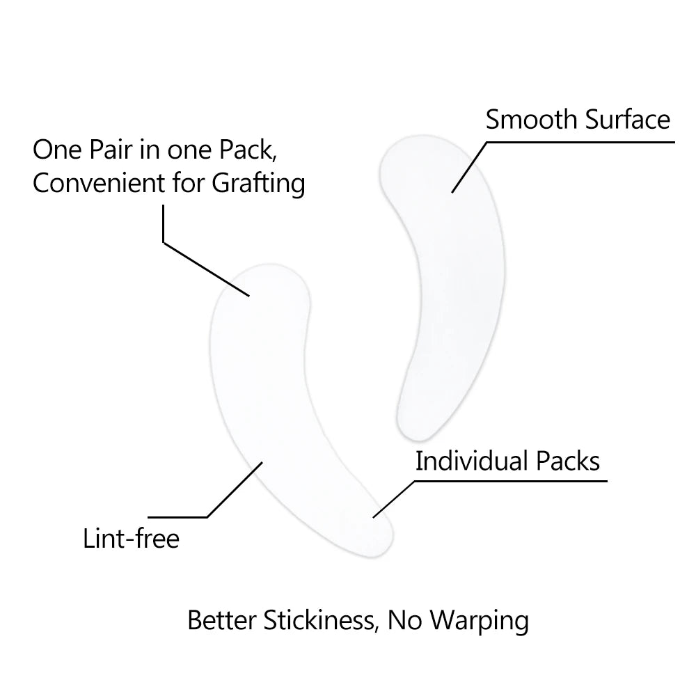 50Pairs/Lots Eye Patches Eyelash Extension under Eye Pads Makeup Eyelash Patches Tip Stickers Pads for Eyelash Extension Makeup